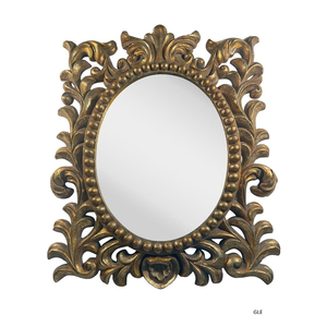Round Rattan <b>Wall</b> <b>Mirror</b> Bohemian Decorative Frame White Geometric Design - Product Image 4
