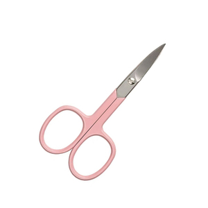 Tijeras de Manicura de Acero Inoxidable con Hoja Curva, Cortacutículas Afilado para Diestros, Herramientas de Belleza de Estilo Simple, Color Rosa para Adultos - Product Image 3