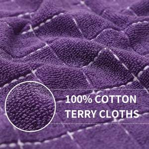 Serviettes de cuisine 100% microfibre tissée (beige 13x28 pouces) couleur unie séchage rapide et écologiques - Product Image 6