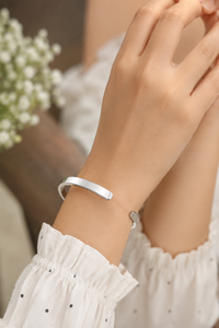 Bracelet classique en argent sterling plaqué rhodium pour femmes, unisexe et enfants - Modèle KLSB20833 - Product Image 5
