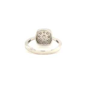 Bague élégante en diamant rond taillé avec soin pour fiançailles, anniversaire et usage quotidien, disponible au prix de gros - Product Image 3