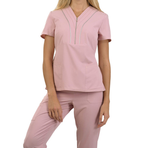 Nouvelles Tunique Uniformes de Spa Brodées Personnalisées avec LOGO, Tenues de Travail pour Esthéticiennes, Blouses d'Uniforme pour Salons de Beauté et SPA pour Femmes - Product Image 4