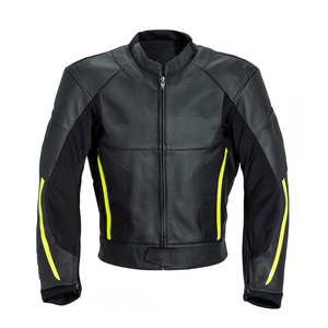 Slim Fit <b>White</b> Leather <b>Jacket</b> for <b>Men</b> Stylish Moto Style Windproof Front Zippered Pockets Belted Waist Customized Leather - Product Image 2