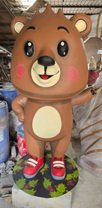 Estatua de Oso de Peluche de FRP de Diseño Único, Arte Duradero de Fibra de Vidrio para Decoración de Jardín, Hogar, Hotel, Resort y Parque Temático en Venta - Product Image 3