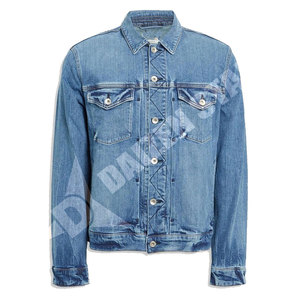 Men's Denim Jacket Regular Fit Plaid Pattern Button Closure Casual Winter Wear 100% Cotton Woven Fabric Windproof Breathable - Product Image 4