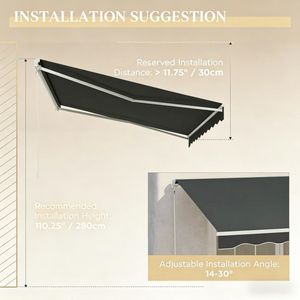 Tenda da Sole Retrattile per Patio con Telaio in Lega di Alluminio e Rivestimento in PVC, Estensibile 6m di Larghezza e 5m di Proiezione, per Uso Residenziale con Illuminazione LED - Product Image 2