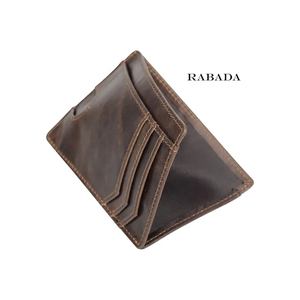 Portefeuille en cuir véritable minimaliste de haute qualité avec blocage RFID personnalisé portefeuille de poche mince en cuir véritable de vache pleine fleur en gros - Product Image 5