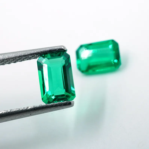 HAYAAT GEMS Natural Colombian Emerald Green <b>Cushion</b> Cut 1.10ct (6x4x3mm) (2 Pieces) for Jewelry Making - Product Image 2