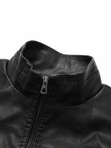 Chaqueta de Cuero para Hombre, Manga Larga, Estilo Clásico, para Todas las Estaciones, Resistente al Viento, Impermeable, Ignífuga, Negra, Roja, Marrón, Amarilla - Product Image 2