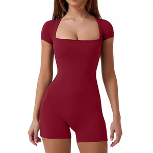 ชุดจั๊มสูทโยคะผู้หญิงแบบไร้รอยต่อ ดีไซน์ใหม่ พรีเมียม สีสันสดใส ไซส์พลัส ชุดผ้าไหมชิ้นเดียว ระบายอากาศได้ดี ผ้าไม่ถักทอ - Product Image 1