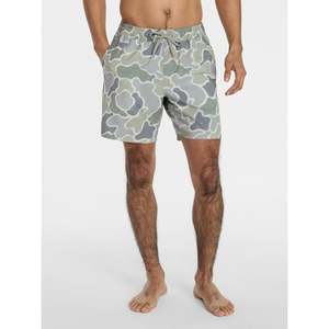 Shorts de Baño Personalizados con Logotipo OEM para Hombre, Shorts de Baño Estampados de Secado Rápido con Forro de Compresión y Bolsillos con Cremallera, 5 Pulgadas de Entrepierna - Product Image 1