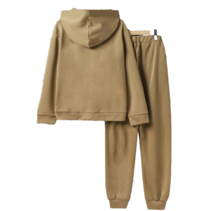 Survêtements gaufrés pour femmes à prix réduit, couleur unie, style streetwear, 100 % coton molletonné, sur mesure pour l'hiver - Product Image 2