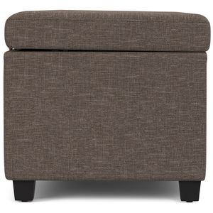 Panca contenitore extra large Avalon Fawn Brown, elegante sgabello e pouf con ampio spazio contenitivo - Product Image 3