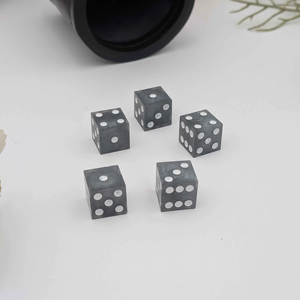 Dados de Resina de Alta Calidad, Únicos y Populares, Dados de Juego Grises y Blancos de Primera Calidad, Accesorio de Juego de Estilo Vintage, Dados Coleccionables - Product Image 3