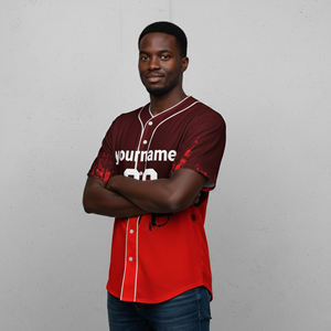 Camiseta de Béisbol OEM Ligera, Transpirable, Antibacteriana, de Manga Corta, Estampada, para Adultos, Talla Grande, con Logotipo Personalizado Sublimado, para Hombre - Product Image 5