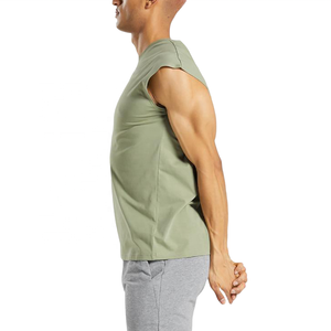 Camiseta sin mangas con logotipo personalizado de alta calidad para hombre, para ejercicio de verano, informal, gimnasio, Fitness, culturismo, ropa transpirable con tirantes - Product Image 3