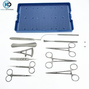 KAHLU ORTHOPEDIC Juego de Instrumentos Cosméticos de Acero Inoxidable para Cirugía Manual de Doble Párpado: Tijeras, Portaagujas y Pinzas Hemostáticas - Product Image 2