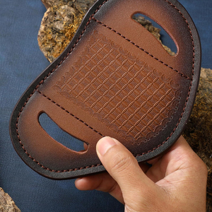 Handmade <b>Leather</b> <b>Pouch</b> Folding Knife Outdoor Folding Pocket Blade Premium Steel <b>Leather</b> Holder Camping Hiking Utility Equipment - Product Image 4