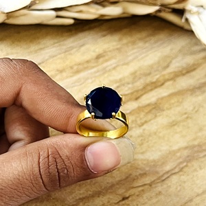 Hot Selling Boho <b>Statement</b> <b>Ring</b> Vintage Brass Jewelry Women 18k Gold Plated Minimalist Solitaire Engagement Wholesale/OEM/ODM - Product Image 2