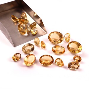 Citrino Natural de Alta Calidad, Piedras Preciosas de Corte Ovalado, Certificado por Terceros, Juego de Colores Variados, Lote Mixto, para Fabricación de Joyería Artesanal, Brandy FF - Product Image 4