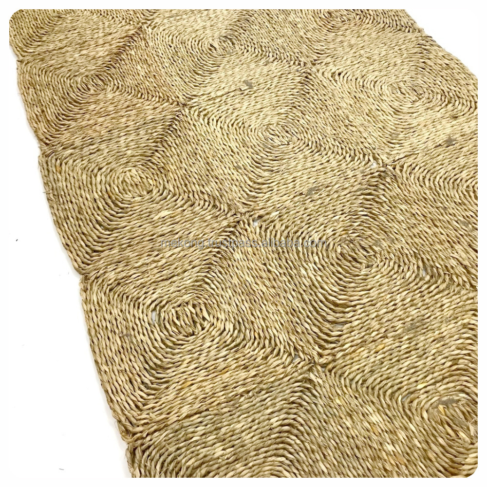 Wholesale Charming Woven Round Natural Seagrass Placemats Household Large Placemat Table Mat From Vietnam