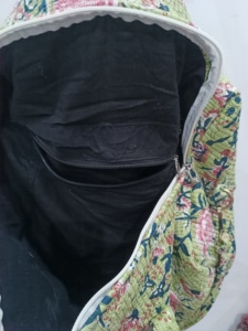 Handmade Manufacturer Quilted Patchwork Duffle Tote Shoulder Blue <b>Bag</b> Cotton Eco Friendly Travel Yoga Shopping <b>Beach</b> Boho - Product Image 4