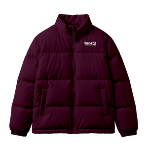 Veste matelassée thermique d'extérieur en polyester 2025 OEM ODM Chaude et isolée Impression personnalisée Logo personnalisé Col montant Veste matelassée avant - Product Image 4