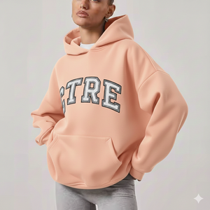 เสื้อฮู้ดโอเวอร์ไซส์สำหรับผู้หญิง ลำลอง ใส่สบาย นุ่ม อุ่น แขนยาว แฟชั่นสตรีทสุดฮิต - Product Image 1