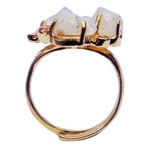 Wedding Wear 925 Sterling <b>Silver</b> Gold Plated Jewelry <b>Opal</b> Tourmaline Gemstone Women Wear Classic <b>Ring</b> - Product Image 5