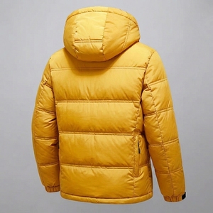 Veste matelassée pour homme sur mesure, à capuche, d'hiver, chaude, parka, vente en gros, fabricant OEM - Product Image 2