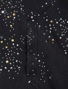 เสื้อฮู้ดซิปผ้าฝ้ายแท้ 100% ประดับดาวและเพชรเทียม สำหรับผู้ชาย สไตล์ลำลอง แจ็คเก็ตฮู้ดแบบยูนิเซ็กส์ ทรงหลวม สไตล์ Y2K มีกระเป๋า เหมาะสำหรับฤดูหนาว ขายส่ง - Product Image 4