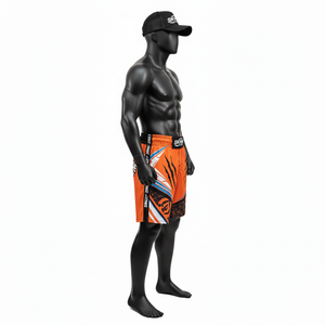 Shorts de MMA, Karaté et Kickboxing Personnalisables pour Adultes Unisexe – Logo et Couleur Personnalisés – Polyester Spandex 140g – Durables, Séchage Rapide, Respirants, Imprimés Numériquement - Product Image 5