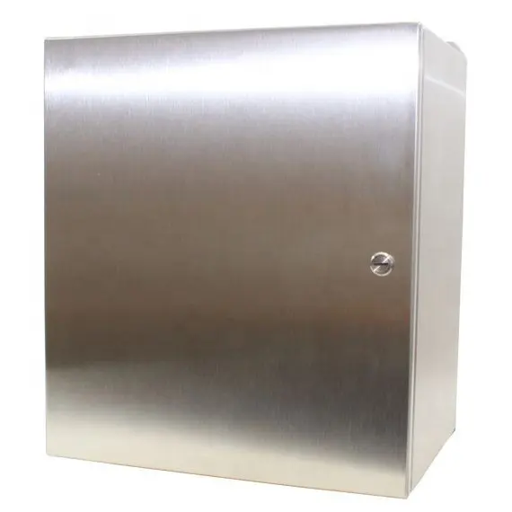 Steel Electrical Box 12" x 12" x 8" Electrical Enclosure Box 304 Stainless Steel Electronic Equipment Enclosure Box IP65 Weather