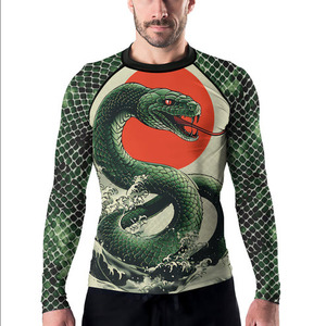Camiseta de Manga Larga con Diseño de Serpiente Verde para Hombre, Secado Rápido, Sublimada, de Spandex y Poliéster - Product Image 6