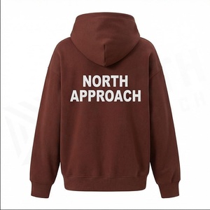 Sweat à capuche North Approach pour homme, en molleton de coton surdimensionné, décontracté, avec poche avant, pour l'automne - Product Image 2