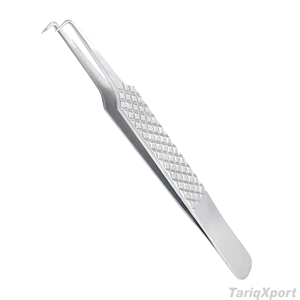 Pince à épiler professionnelle pour cils, à pointe fine, en acier inoxydable, avec manche imprimé, pour la beauté, avec logo personnalisé - Product Image 2