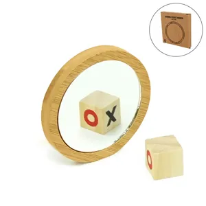 Lightweight & Portable Bamboo Pocket <b>Mirrors</b> Round-shaped - Product Image 1