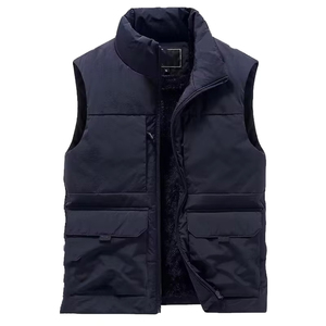 Men’s Insulated <b>Utility</b> Puffer <b>Vest</b> Sherpa Fleece Lined Multi Pocket Tactical Work <b>Vest</b> Windproof Outdoor Winter OEM - Product Image 5
