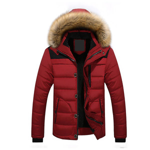 Veste parka pour homme, automne-hiver, épaisse, en polaire, avec capuche thermique, rembourrage en coton, imperméable, décontractée, tendance, grande taille - Product Image 2