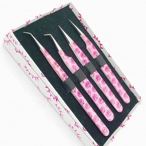 Pince à cils professionnelle pour extensions de cils, pointe en fibre et pointe fine, outil d'extension de cils 936 - Product Image 4
