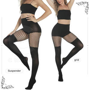 <b>Fishnet</b> <b>Stocking</b> Stretchy Sheer Net Thigh High Hosiery Sexy Legwear Clubwear Party Costume Trendy Accessories - Product Image 3