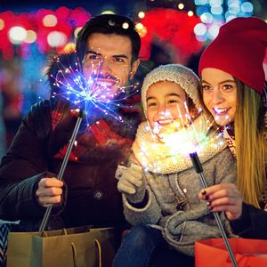 Set di 4 Luci Solari a Forma di Fuochi d'Artificio con 480 LED, Lampade Decorative per Giardino e Sentieri - Product Image 5