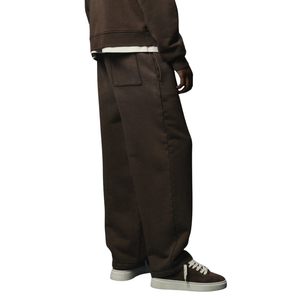 Ensemble de survêtement pour homme avec sweat à capuche zippé et pantalon droit, coupe décontractée, tenue décontractée deux pièces, étiquette personnalisée, OEM ODM, vente en gros - Product Image 5