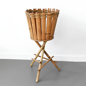 Conceptions minimalistes supports de fleurs naturels écologiques supports de plantes en bambou pour la décoration de mariage - Product Image 1