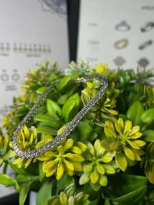 Pulsera de tenis de lujo para mujer, chapada en oro rosa de 14K, con diamantes cultivados en laboratorio de corte brillante redondo - Product Image 3