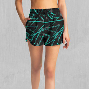 Shorts décontractés mi-longs pour femmes, design haut de gamme, style tendance, élastiques, respirants, écologiques, en spandex/coton, couleur unie, imperméables, nouveauté - Product Image 1