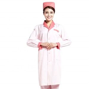 Hospital Unisex Medical <b>Scrub</b> <b>Tops</b> Polyester/Spandex Woven Fabric Stretchy Needle Detection Seamless Fusing OEM Service - Product Image 6