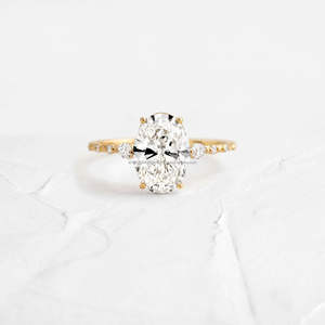 IGI/GIA Lab Grown Cut Diamond Vintage 14K Anillo de boda/compromiso amarillo Unisex Oro blanco fino para fiesta de aniversario-Worthy - Product Image 2