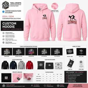 Sudadera con Capucha Personalizada MMA para Hombre, con Logotipo Frontal, Color Naranja, Corte Regular, Diseño con Bolsillos, Ropa Casual de Invierno, 100% Algodón - Product Image 2