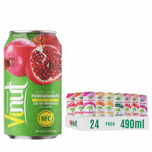 VINUT Sin azúcar 330ml Bebida de jugo de Granada Refrescante Etiqueta privada Bebida Opción de muestra gratis - Product Image 1